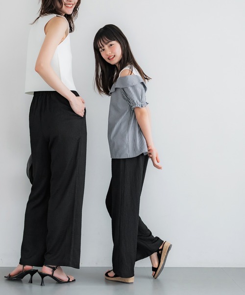 coca（coca）（コカ）の「キッズ 親子お揃いシボシャーリングイージーパンツ（その他パンツ・キッズ・ブラック/A/オレンジ/ドット・120/130/140/150）」の21枚目の写真