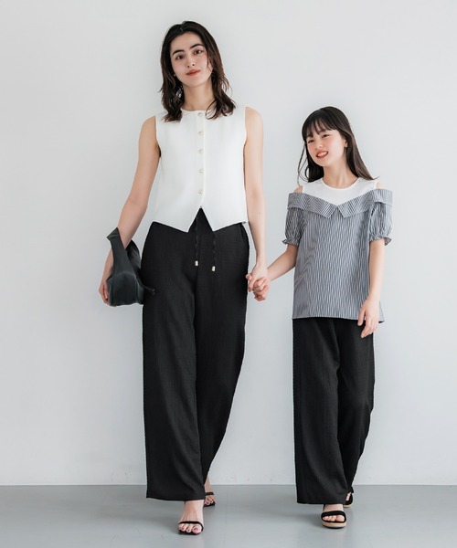 coca（coca）（コカ）の「キッズ 親子お揃いシボシャーリングイージーパンツ（その他パンツ・キッズ・ブラック/A/オレンジ/ドット・120/130/140/150）」の20枚目の写真