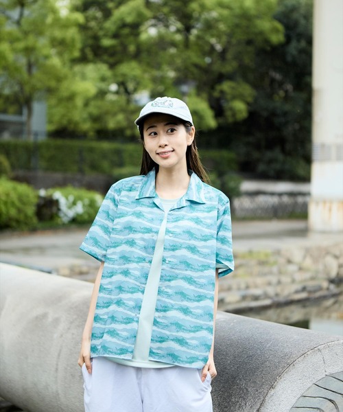 Foxfire（フォックスファイヤー）の「エンドレスライズシャツＳ／Ｓ（シャツ/ブラウス・メンズ・ベージュ/ネイビー/ミント・WOMENS L/WOMENS M/M/L/XL）」の3枚目の写真