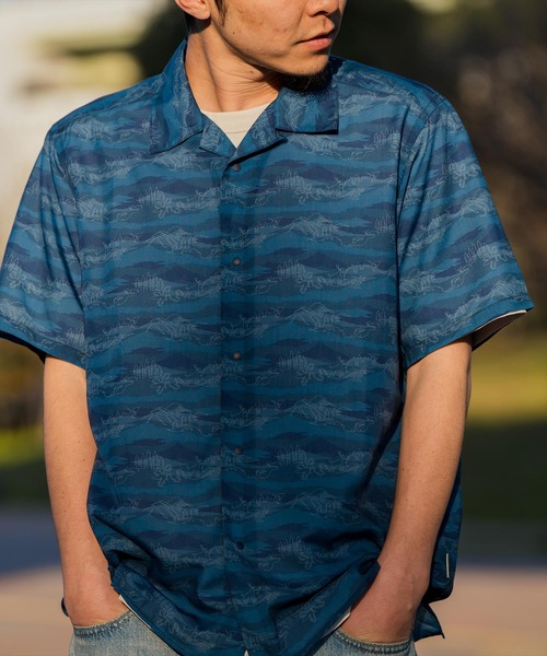 Foxfire（フォックスファイヤー）の「エンドレスライズシャツＳ／Ｓ（シャツ/ブラウス・メンズ・ベージュ/ネイビー/ミント・WOMENS L/WOMENS M/M/L/XL）」の13枚目の写真