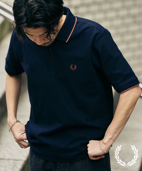 フレッドペリー　ポロシャツ　ネイビー FRED PERRY(フレッドペリー) ポロシャツ （ポロシャツ）｜Dessin