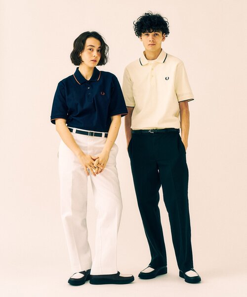 セール】FRED PERRY 417別注 Textured Single Tipped Sh