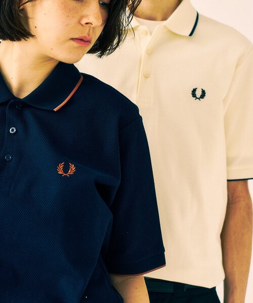 FRED PERRY 417別注 Textured Single Tipped Sh（ポロシャツ