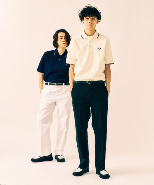 FRED PERRY ベロアカラー 半袖ポロシャツ 異素材 20AW グレー ポロシャツの通販 | FRED PERRY JAPAN | フレッドペリー日本公式