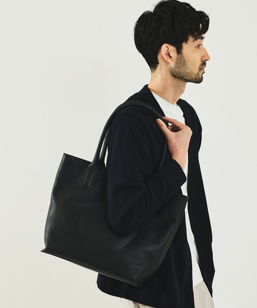alfredoBANNISTER（アルフレッドバニスター）の「【WEB別注】オープン レザー トートバッグ（トートバッグ・メンズ・ブラック・フリー）」の12枚目の写真