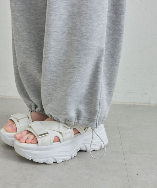 OLIVE des OLIVE（オリーブデオリーブ）の「ウエストフリルスウェットパンツ（スウェットパンツ・レディース・サックスブルー/トップグレー/ネイビー・FREE）」の12枚目の写真