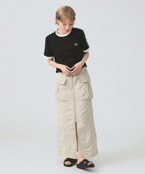 Ray BEAMS(レイビームス)の「フロント ジップ カーゴ タイトスカート(スカート・レディース・ホワイト系その他6/ブラック・0/1)」の20枚目の写真