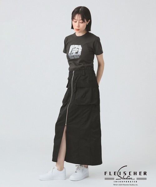 Ray BEAMS(レイビームス)の「フロント ジップ カーゴ タイトスカート(スカート・レディース・ホワイト系その他6/ブラック・0/1)」の22枚目の写真