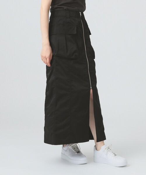 Ray BEAMS(レイビームス)の「フロント ジップ カーゴ タイトスカート(スカート・レディース・ホワイト系その他6/ブラック・0/1)」の4枚目の写真
