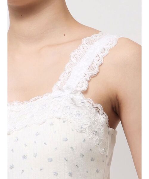 merry jenny(メリージェニー)の「flower camisole tops(キャミソール・レディース・ピンク/ブルー/オフホワイト・FREE)」の18枚目の写真