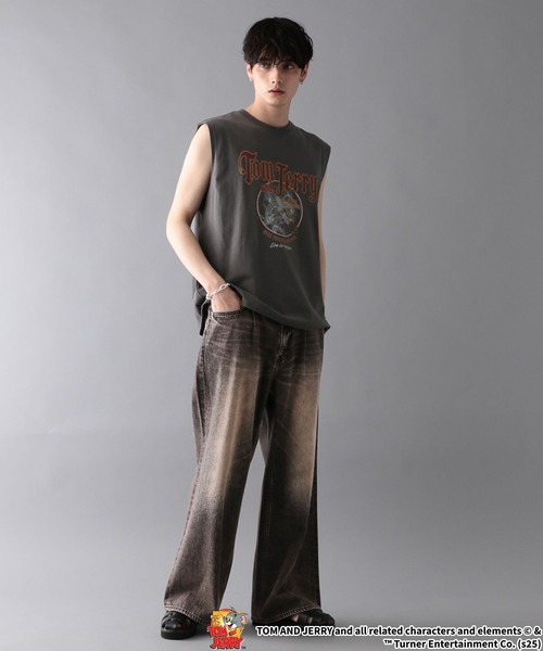 RAGEBLUE（レイジブルー）の「【WEB限定】ヴィンテージライク/アソートキャラノースリーブ（タンクトップ・メンズ・ダークグレー/その他19/オフホワイト/ブラック・MEDIUM/LARGE）」の7枚目の写真