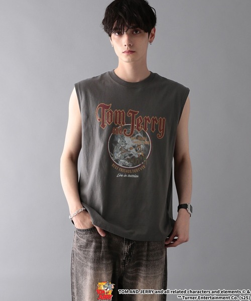 RAGEBLUE（レイジブルー）の「【WEB限定】ヴィンテージライク/アソートキャラノースリーブ（タンクトップ・メンズ・ダークグレー/その他19/オフホワイト/ブラック・MEDIUM/LARGE）」の10枚目の写真