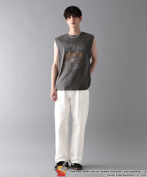 RAGEBLUE（レイジブルー）の「【WEB限定】ヴィンテージライク/アソートキャラノースリーブ（タンクトップ・メンズ・ダークグレー/その他19/オフホワイト/ブラック・MEDIUM/LARGE）」の12枚目の写真