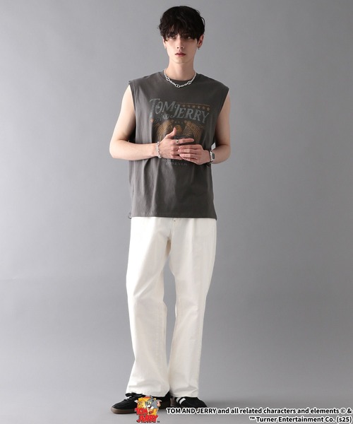 RAGEBLUE（レイジブルー）の「【WEB限定】ヴィンテージライク/アソートキャラノースリーブ（タンクトップ・メンズ・ダークグレー/その他19/オフホワイト/ブラック・MEDIUM/LARGE）」の13枚目の写真