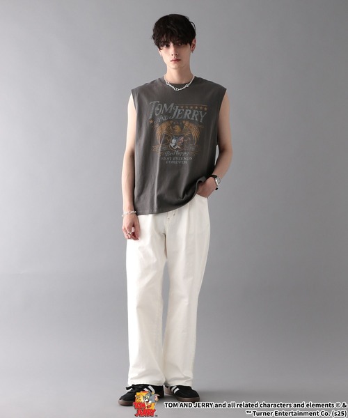 RAGEBLUE（レイジブルー）の「【WEB限定】ヴィンテージライク/アソートキャラノースリーブ（タンクトップ・メンズ・ダークグレー/その他19/オフホワイト/ブラック・MEDIUM/LARGE）」の14枚目の写真