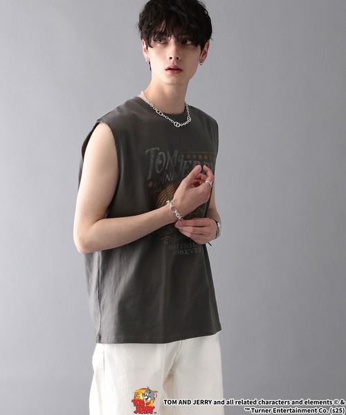 RAGEBLUE（レイジブルー）の「【WEB限定】ヴィンテージライク/アソートキャラノースリーブ（タンクトップ・メンズ・ダークグレー/その他19/オフホワイト/ブラック・MEDIUM/LARGE）」の15枚目の写真