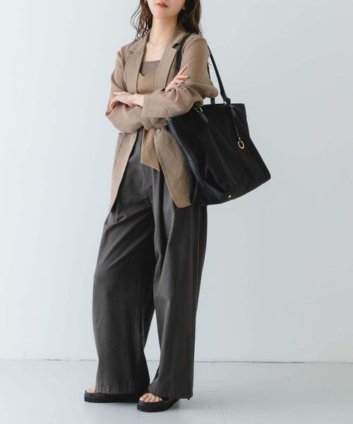 RODE SKO 撥水ブラックトートバッグ RODE SKO トートバッグ 撥水タックトートバッグ メンズ