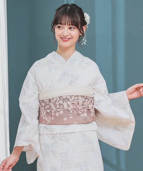 Honeys(ハニーズ)の「作り帯(和装小物・レディース・アイボリー/モカ/レッド/エンジ・F)」の21枚目の写真