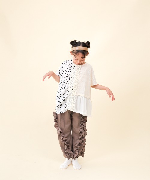 unica(ユニカ)の「アシメフリルパンツ(その他パンツ・キッズ・ライトグリーン/ブラック/ブラウン・S/M/L/XL)」の19枚目の写真