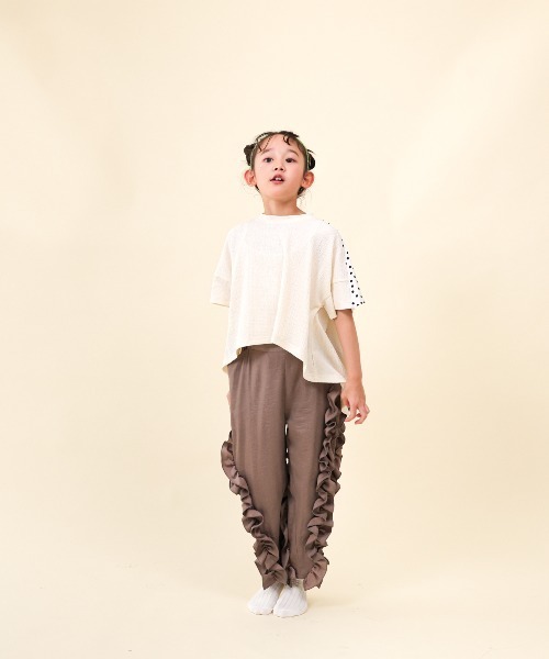 unica(ユニカ)の「アシメフリルパンツ(その他パンツ・キッズ・ライトグリーン/ブラック/ブラウン・S/M/L/XL)」の13枚目の写真