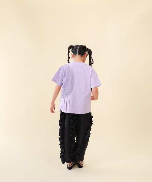 unica(ユニカ)の「アシメフリルパンツ(その他パンツ・キッズ・ライトグリーン/ブラック/ブラウン・S/M/L/XL)」の4枚目の写真
