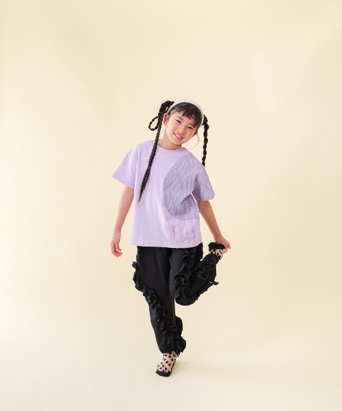 unica(ユニカ)の「アシメフリルパンツ(その他パンツ・キッズ・ライトグリーン/ブラック/ブラウン・S/M/L/XL)」の5枚目の写真