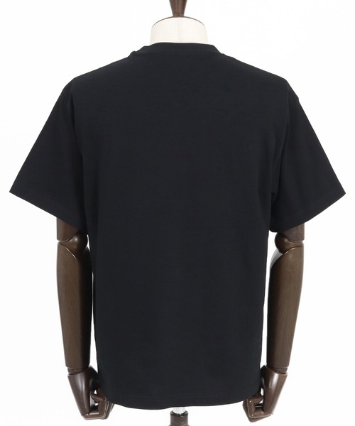 1minute 1second(ワンミニットワンセカンド)の「mt9678-Cursive embroidery combed yarn T-shirt Tシャツ(Tシャツ/カットソー・メンズ・ブラック×グレー/ホワイト系その他/ホワイト×グレー・S/M/L/XL)」の22枚目の写真