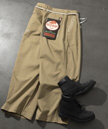 RED KAP(bhLbv)RED KAP/bhLbv ʒ SMU PT-38 2TUCK BAGGY WIDE Western Embroidery TWILL PANTS/hJfUC/oM[pc(`mpc)