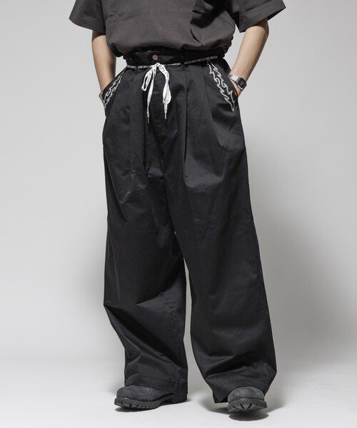 RED KAP(レッドキャップ)の「RED KAP/レッドキャップ 別注 SMU PT-38 2TUCK BAGGY WIDE Western Embroidery TWILL PANTS/刺繍デザイン/バギーパンツ(チノパンツ・メンズ・ベージュ/ブラック・LARGE/MEDIUM)」の20枚目の写真