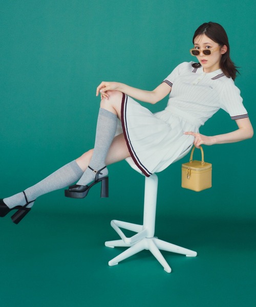 LACOSTE(ラコステ)の「LACOSTE/スカート(スカート・レディース・ホワイト/グリーン/ピンク・FREE)」の5枚目の写真