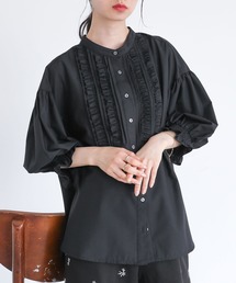 somari imagination | 『7分袖フリルピンタックブラウス』(シャツ/ブラウス)