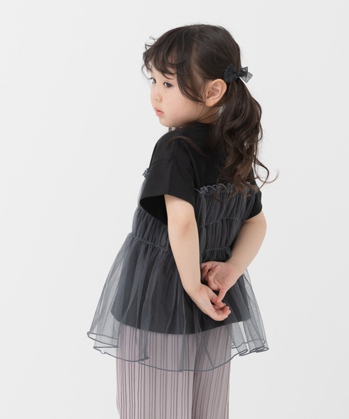 noirkeininomiya チュールTシャツ Noir Kei Ninomiya チュールスリーブ Tシャツ | ホワイト