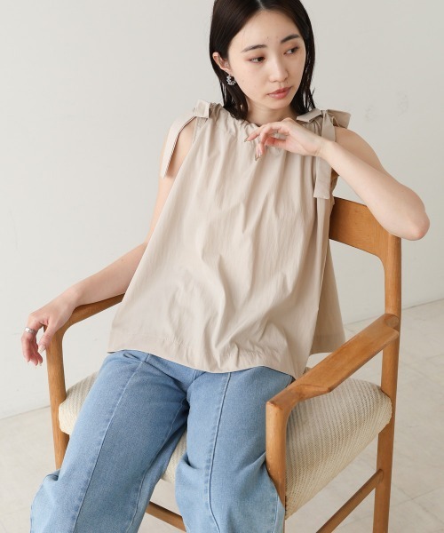 ブラウス シャツ ショルダーリボンブラウス / 1215110410 レディース LIAN ブラウス シャツ 2WAYショルダーリボントップス レディース