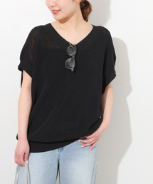 JOURNAL STANDARD ビッグVネックセーター　　美品 vネック ニットセーター レディース秋冬[品番：II000009563