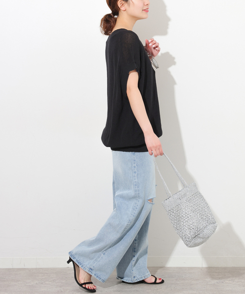 リネンコットンニュアンスフレンチプルオーバー JOURNAL STANDARD relume｜リネンコットンニュアンスフレンチ