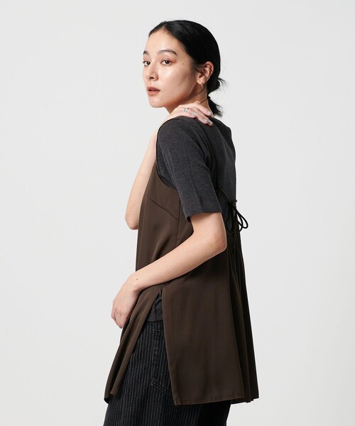 BEAUTY&YOUTH UNITED ARROWS（ビューティーアンドユースユナイテッドアローズ）の「ポリエステルツイル キャミソール（キャミソール・レディース・クリーム/ネイビー/ダークブラウン・FREE）」の13枚目の写真