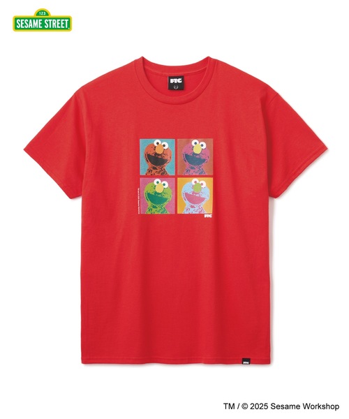 FTC（エフティーシー）の「SESAME STREET meets FTC / ELMO TEE（Tシャツ/カットソー・メンズ・ホワイト/レッド/ブラック・SMALL/MEDIUM/LARGE/X-LARGE）」の3枚目の写真