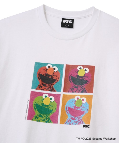 FTC（エフティーシー）の「SESAME STREET meets FTC / ELMO TEE（Tシャツ/カットソー・メンズ・ホワイト/レッド/ブラック・SMALL/MEDIUM/LARGE/X-LARGE）」の4枚目の写真
