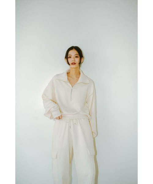 Knuth Marf クヌースマーフ half zip bicolor knit half zip knit tank tops/2color | KNUTH MARF