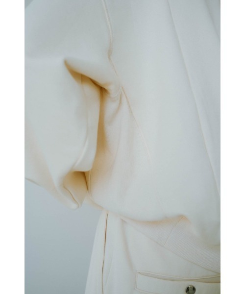Knuth Marf(クヌースマーフ)の「half zip sweat tops(unisex)(スウェット・レディース・グレー/ブラック/アイボリー・MEDIUM/SMALL)」の6枚目の写真