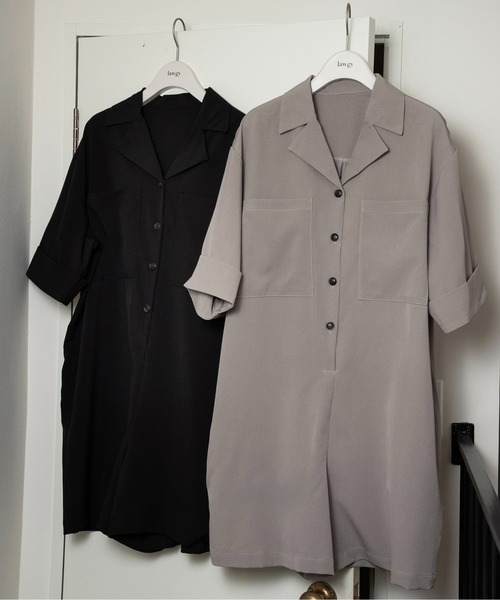 lawgy（ラウジー）の「volume sleeve waist gather combinaison