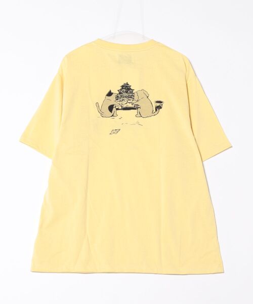 PANHARD(パンハード)の「アソートプリントTEE B(M1)(Tシャツ/カットソー・メンズ・ホワイト系1/サックスブルー/ホワイト系2/ホワイト系3/ブラック系2/イエロー/ライトグレー/ブラック系1・MEDIUM/LARGE/X-LARGE)」の12枚目の写真