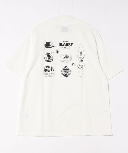 PANHARD(パンハード)の「アソートプリントTEE B(M1)(Tシャツ/カットソー・メンズ・ホワイト系1/サックスブルー/ホワイト系2/ホワイト系3/ブラック系2/イエロー/ライトグレー/ブラック系1・MEDIUM/LARGE/X-LARGE)」の14枚目の写真
