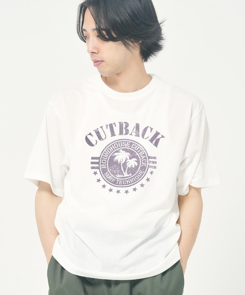 PANHARD(パンハード)の「アソートプリントTEE B(M1)(Tシャツ/カットソー・メンズ・ホワイト系1/サックスブルー/ホワイト系2/ホワイト系3/ブラック系2/イエロー/ライトグレー/ブラック系1・MEDIUM/LARGE/X-LARGE)」の2枚目の写真