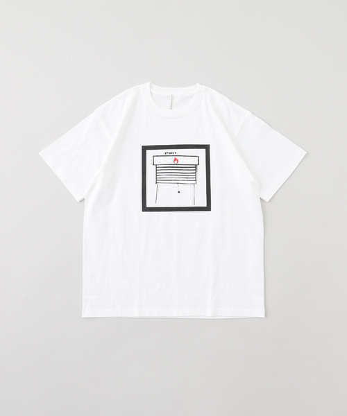 m's braque（エムズブラック）の「m’s braque (エムズ ブラック) Printed Tシャツ Stores（Tシャツ/カットソー・メンズ・ブラック/ホワイト/イエロー・MEDIUM/LARGE）」の2枚目の写真