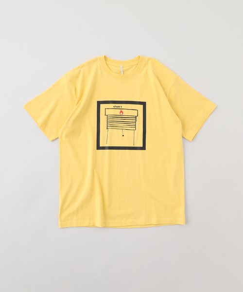 m's braque（エムズブラック）の「m’s braque (エムズ ブラック) Printed Tシャツ Stores（Tシャツ/カットソー・メンズ・ブラック/ホワイト/イエロー・MEDIUM/LARGE）」の3枚目の写真