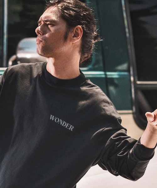 WONDER WALL MOTEL(ワンダーウォールモーテル)の「mlt5273- WWM 7oz L-SL T カットソー(Tシャツ/カットソー・メンズ・トップグレー/ホワイト/ブラック・M/L/XL/XXL)」の18枚目の写真