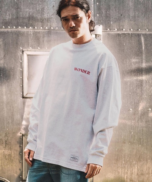 WONDER WALL MOTEL(ワンダーウォールモーテル)の「mlt5273- WWM 7oz L-SL T カットソー(Tシャツ/カットソー・メンズ・トップグレー/ホワイト/ブラック・M/L/XL/XXL)」の22枚目の写真