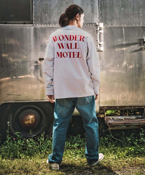 WONDER WALL MOTEL(ワンダーウォールモーテル)の「mlt5273- WWM 7oz L-SL T カットソー(Tシャツ/カットソー・メンズ・トップグレー/ホワイト/ブラック・M/L/XL/XXL)」の12枚目の写真