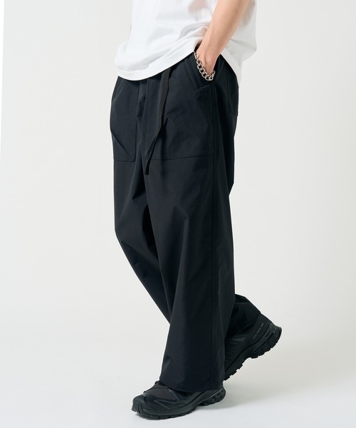 CONTACT(コンタクト)の「【CONTACT】ウェービングベルト ワイドストレートパンツ052230(その他パンツ・メンズ・ブラック/カーキ・M/LL/L)」の3枚目の写真